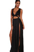 Sexy Black Jersey Craving Maxi Dress